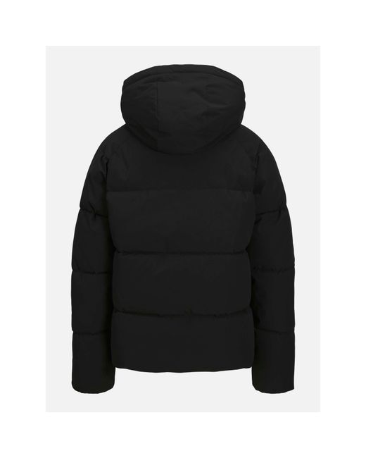 JJXX Black Global Short Puffer Jacket