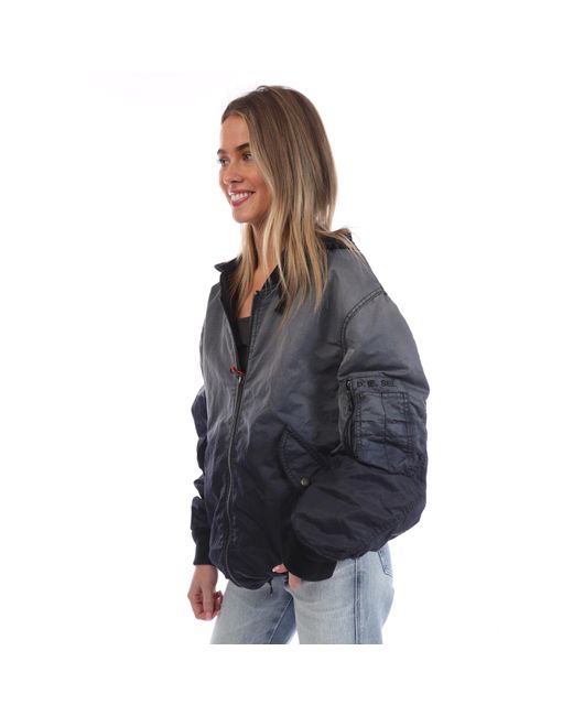 DIESEL Blue J-Common Bomber Jacket