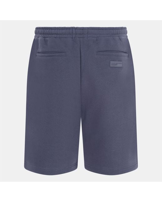 Blank Essentials Blue Circle Fleece Jogger Shorts for men