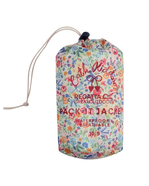 Regatta Natural Cath Kidston Waterproof Pack It Jacket