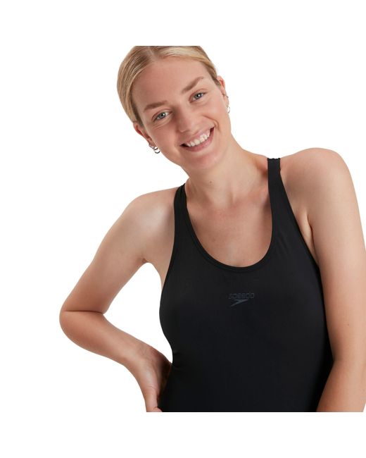 Speedo Black Eco Endurance+ Crossback Swimsuit