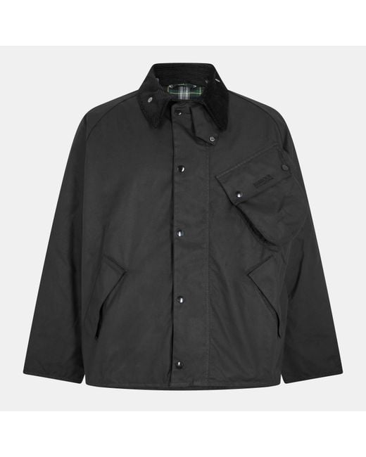 Barbour Blue Pacemaster Waxed Jacket for men