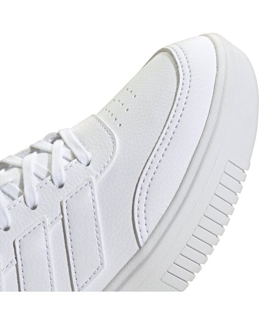 Adidas White Courtblock Trainers