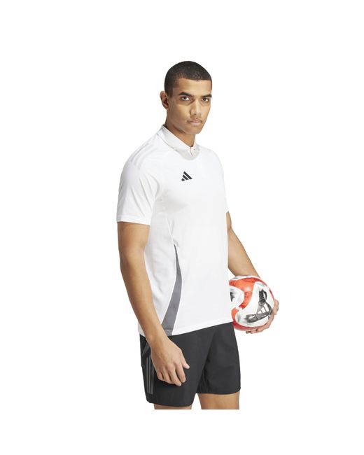 Adidas White Tiro24 C Performance Polo Shirt for men