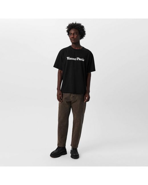 KENZO Blue Simons T-shirt for men