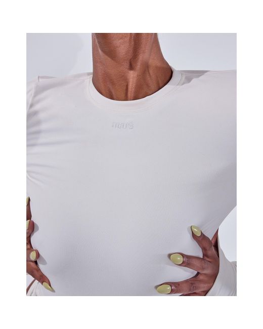 Mars the Label White Sculpt Long Sleeve Tee