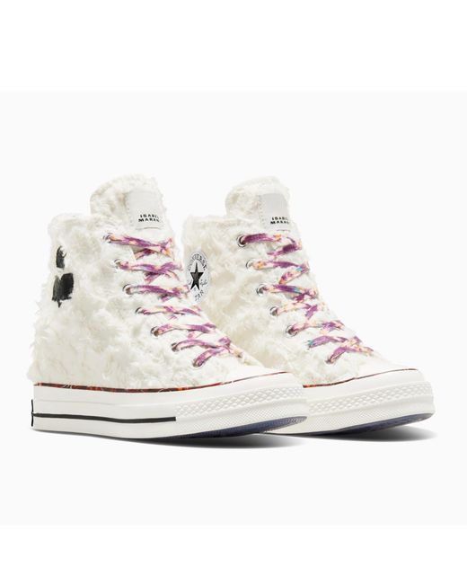 Converse White Chuck 70 Wedge Hi Vanilla Trainers