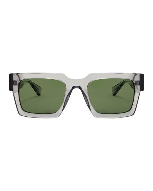 AllSaints Green Square Sunglasses for men