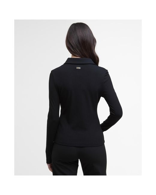 Barbour Blue Chloe Ribbed Top
