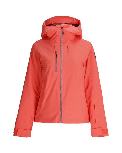 Spyder Red Temerity Waterproof Insulated Ski Jacket