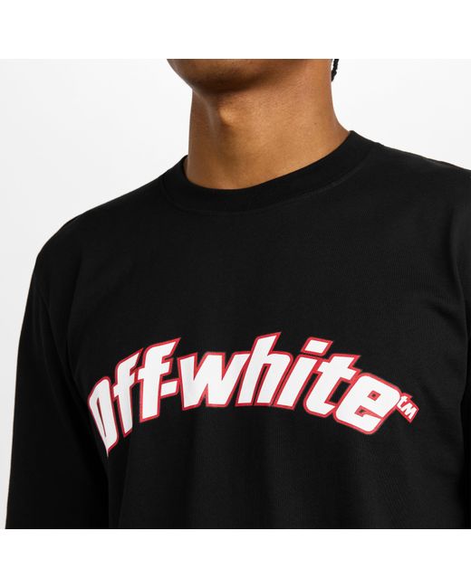 Off-White c/o Virgil Abloh Black Logo Skate Long Sleeve T-Shirt for men