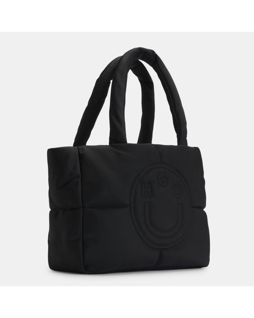 HUGO Black Vytal Puffy Tote Bags