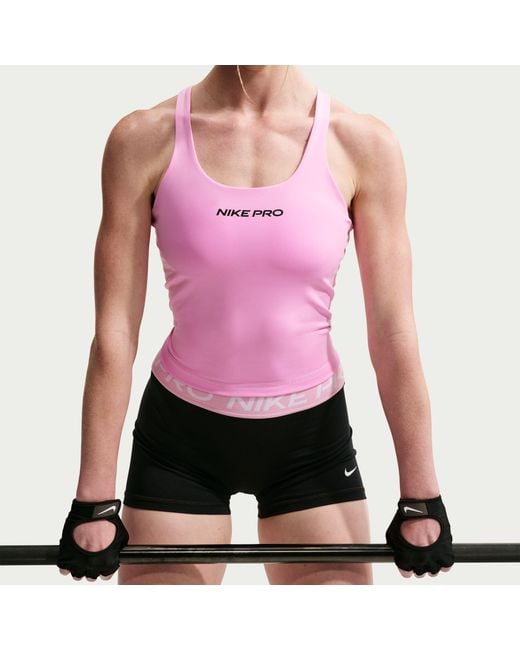 Nike Pink Pro Sculpt -Support Padded Sports Bra Tank Top