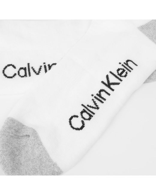 Calvin Klein White Ck Trainer Socks 3-Pack for men