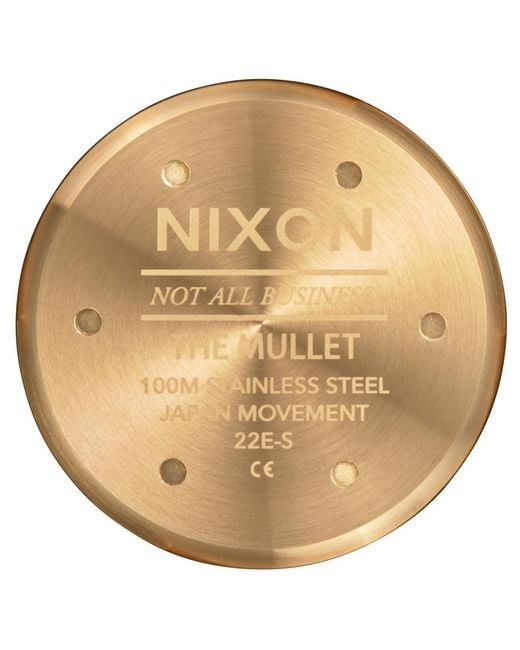 Nixon Metallic Analogue Quartz Watch for men