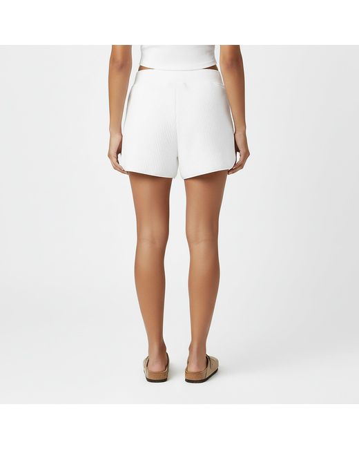 Jack Wills White Fleece Jogger Shorts