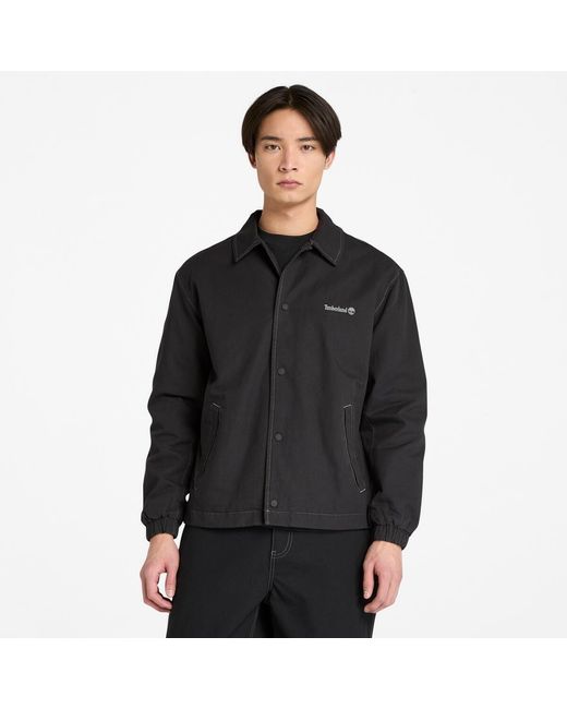 Timberland Black Coach Canvas Overshirt for men