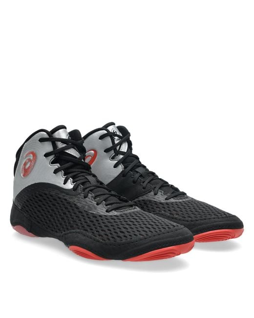 Asics Black Split El Mid Cut Boxing Boot for men