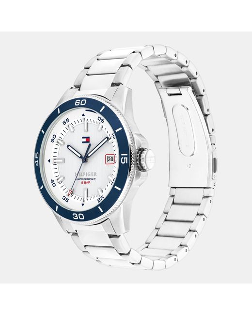 Tommy Hilfiger Metallic Stainless Steel Bracelet Watch for men
