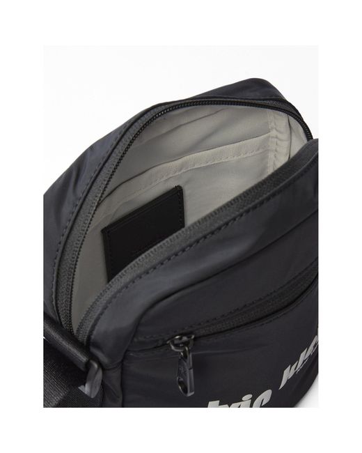 Calvin Klein Black Bauhaus Logo Cross Body Bag