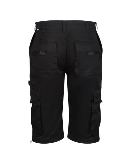 Regatta Black Utility Reinforced Multi-Pocket Work Shorts for men