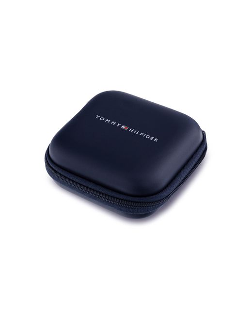 Tommy Hilfiger Black Braided Leather Bracelet for men