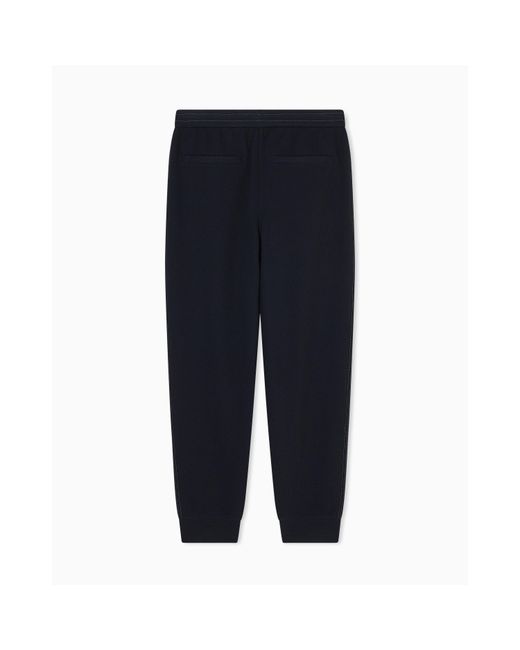 ARMANI EXCHANGE Blue Closed Hem Fleece Joggers for men