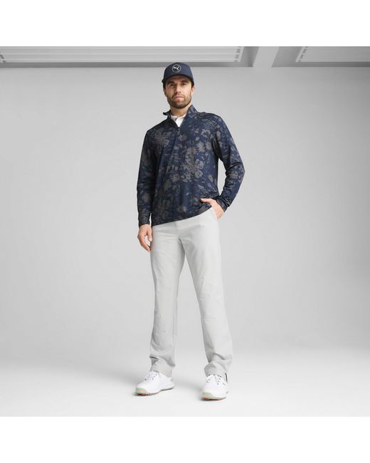 PUMA Blue Pure 2.0 Rose 1/4 Zip Jumper for men
