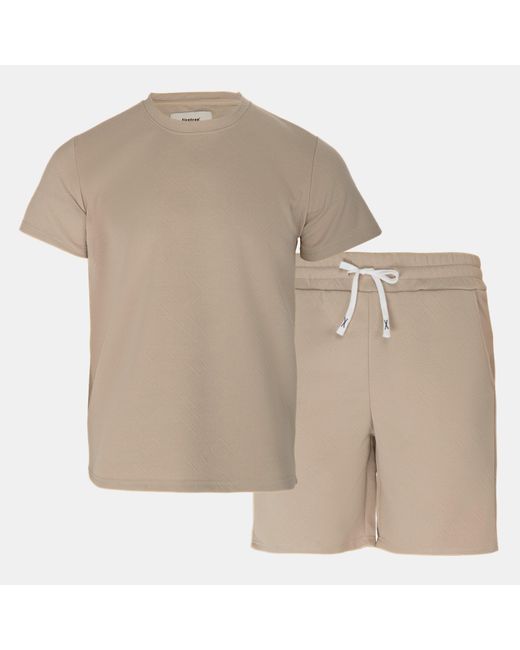 Firetrap Natural Short Tee Set for men