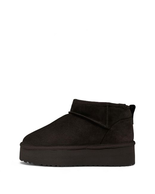 Jack Wills Black Platform Snug Boots