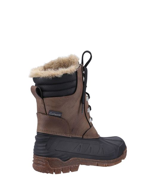 Cotswold Brown Hatfield Wellingtons for men