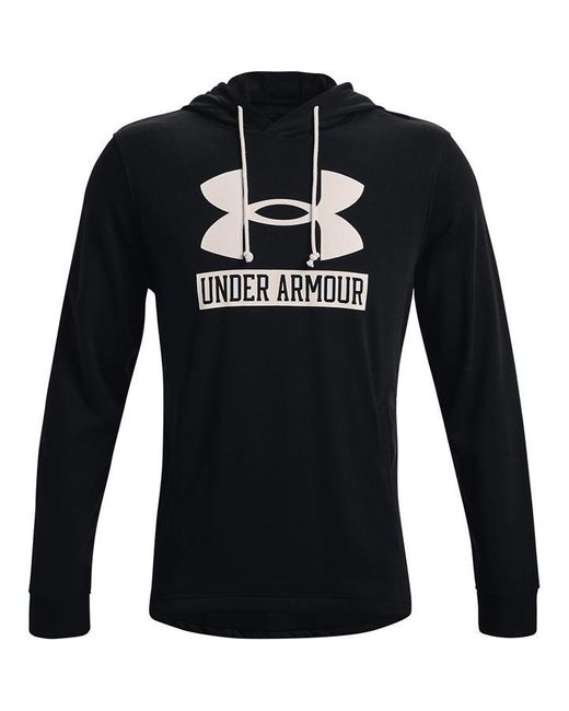 Under Armour Black Armour Rival Terry Hoodie for men