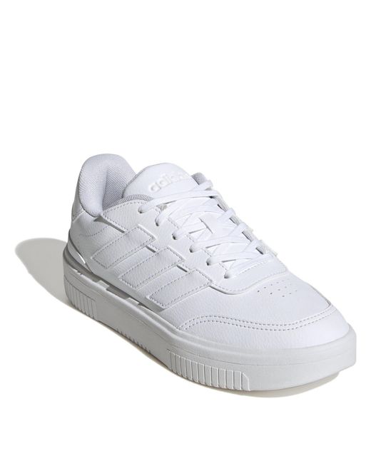 Adidas White Courtblock Trainers