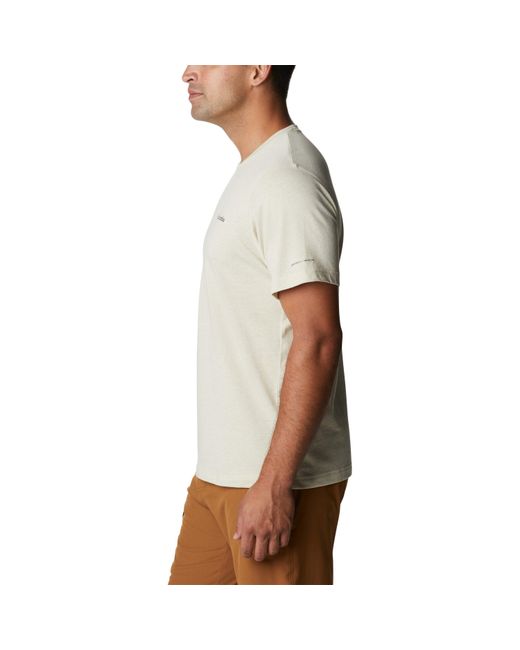 Columbia White Short Sleeve Performance T-Shirt for men