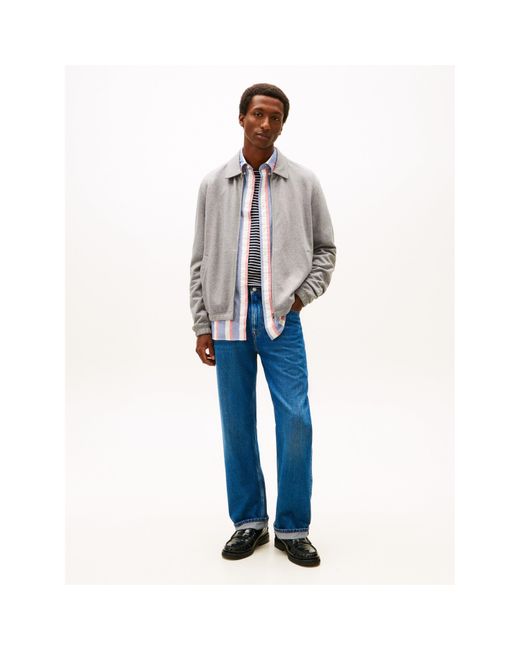 Tommy Hilfiger Gray Terry Ivy Harrington Jacket for men