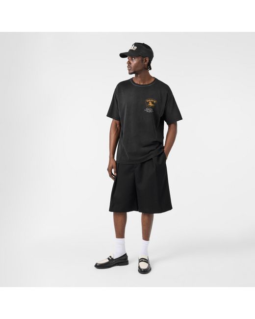 Duke & Dexter Black Oversized T-Shirt for men