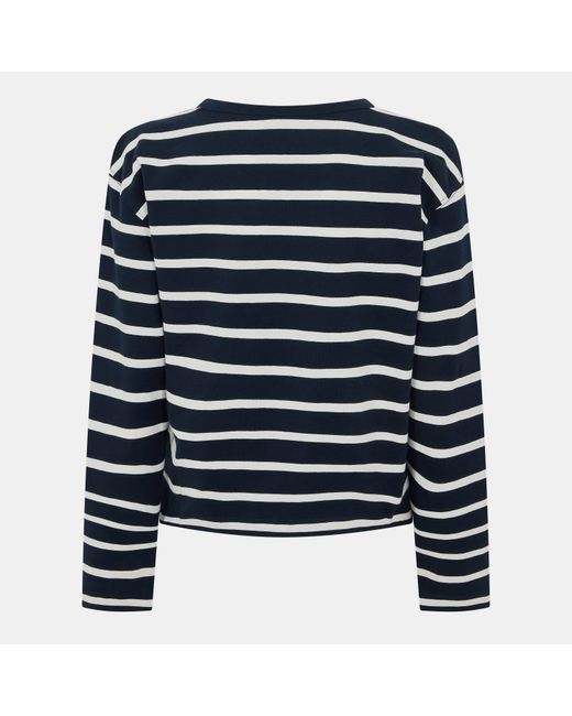 French Connection Blue Rallie Stripe Long-Sleeve T-Shirt