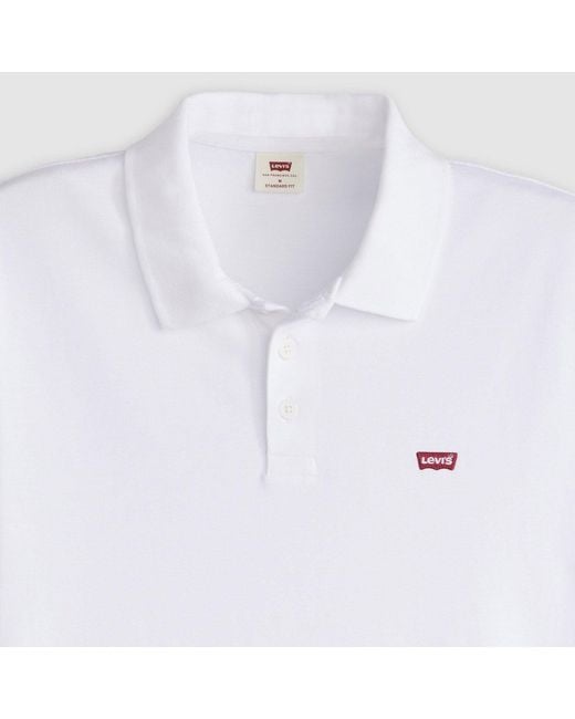 Levi's White Hm Polo for men