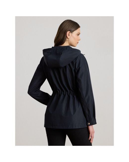 Ralph Lauren Blue Water-Resistant Adjustable Rain Anorak