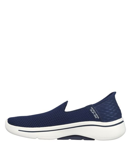 Skechers Blue Slip On Trainers