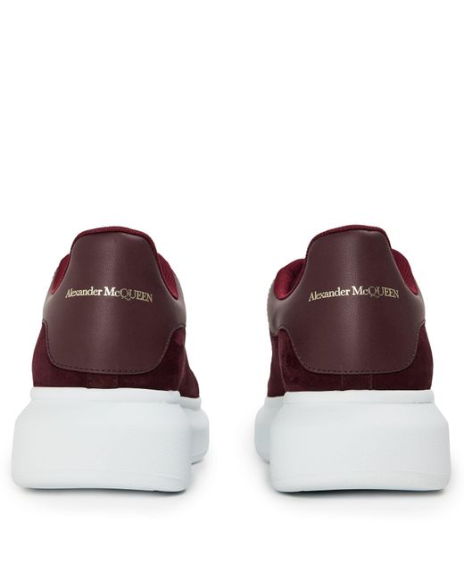 McQueen Red Oversized Leather Trainers for men