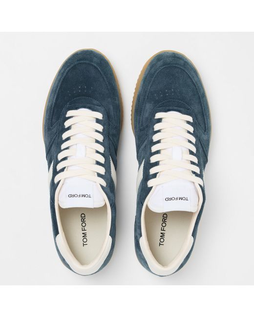 Tom Ford Blue Terence Suede Sneakers for men