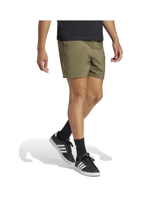 Adidas Green Essentials Small Logo Cargo Chelsea Shorts for men