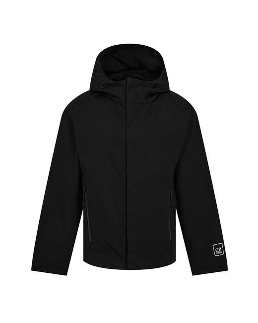 CP COMPANY METROPOLIS Black Metropolis Series Hyst Hooded Jacket for men