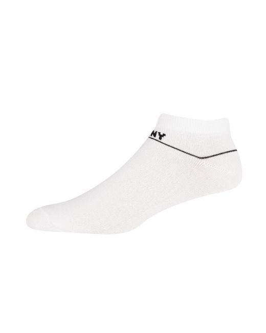 DKNY White 3 Pack Jefferson Liner Socks for men