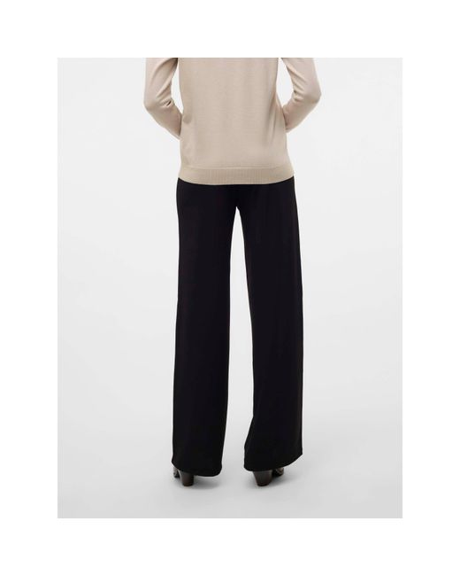 Vero Moda Black Berlin Wide Leg Trousers