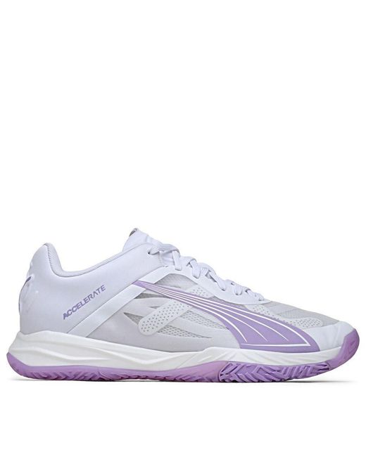 PUMA Purple Accelerate Nitro Squad Indoor Shoes