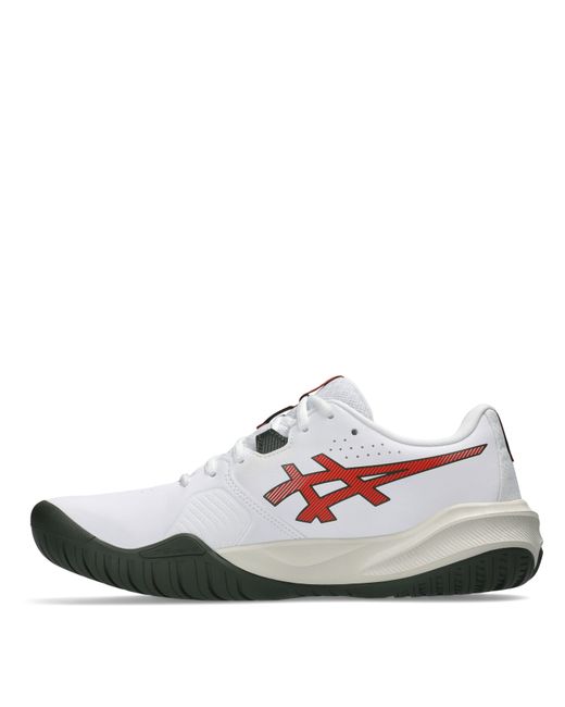 Asics White Gel-Challenger 15 Clay Tennis Shoes for men