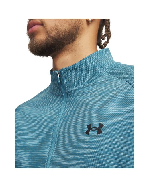 Under Armour Blue Tech ½ Zip Long Sleeve for men