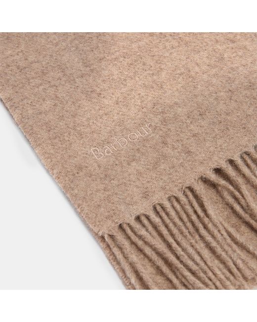 Barbour Natural Lambswool Woven Scarf